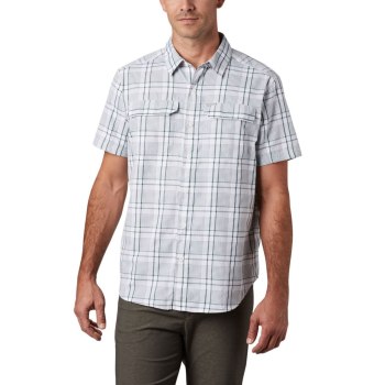 Columbia Silver Ridge 2.0 Multi Plaid Short Sleeve, Camisa Verdes Para Hombre | 841279-RGZ